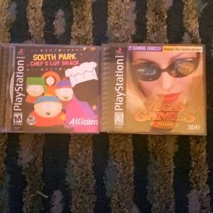 Playstation south park and Vegas games